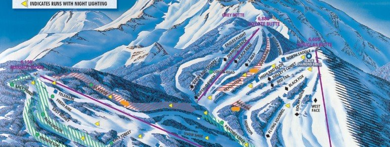 Pistenplan Mt Shasta Ski Park