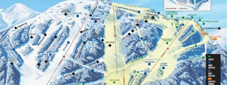 Pistenplan Mt Spokane Ski Area