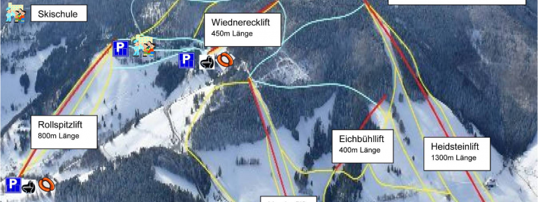 Pistenplan Münstertal - Wieden