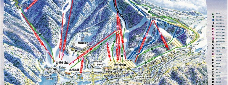 Pistenplan Deogyusan Ski Resort (Muju Resort)
