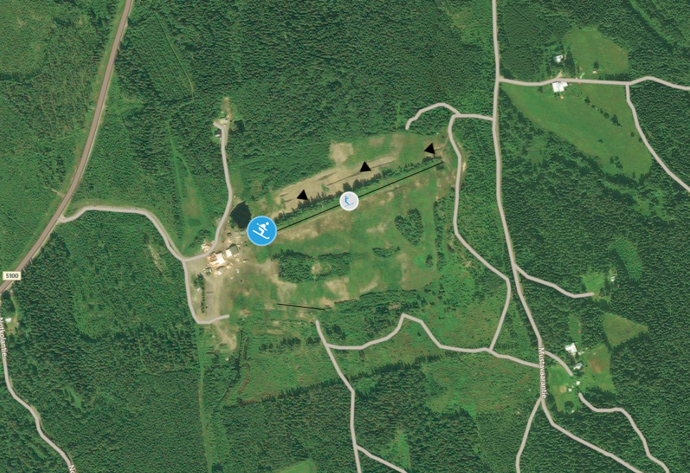 Lage des Skigebiets Mustavaara