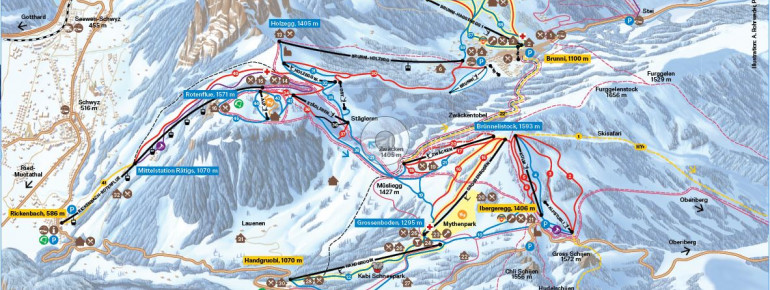 Pistenplan Mythenregion