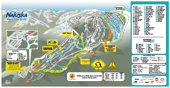 Pistenplan Nakiska Ski Resort