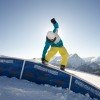 Ob bewundern zuschauen oder selbst loslegen - beides geht im Snowpark im Skigebiet Bergkastel.
