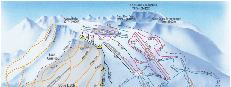 Pistenplan Nevis Range