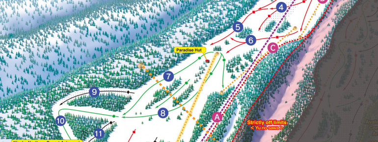 Pistenplan Niseko Annupuri
