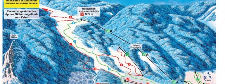 Pistenplan Oberammergau Kolbensattel
