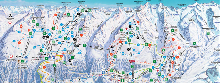 Pistenplan Obergurgl Hochgurgl