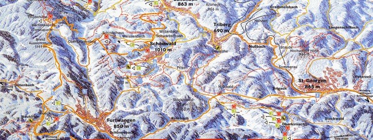 Pistenplan Schlossberg Oberkirnach