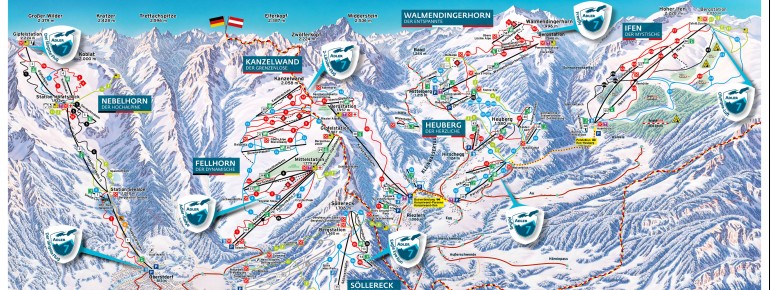 Pistenplan Oberstdorf Kleinwalsertal