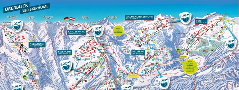 Pistenplan Oberstdorf Kleinwalsertal