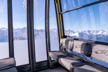 Die alte Pendelbahn am Nebelhorn wurde durch 10er Gondeln mit Sitzplätzen ersetzt.