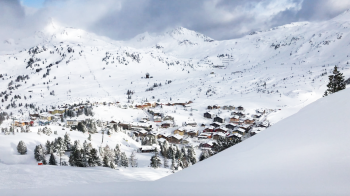 Blick auf den Skiort Obertauern
