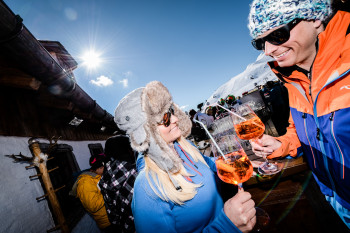 Über 25 Skihütten gibt es im Skigebiet.
