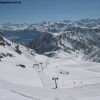 Blick über Abfahrt 7 ins Wallis Tal.