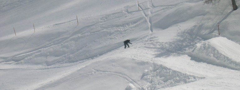 Funpark auf Höhe Jorasse Hütte