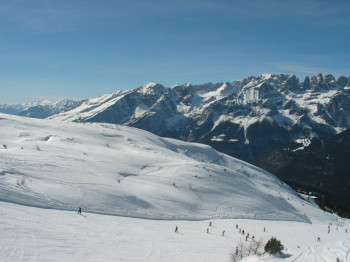 Blick auf die Piste Olympionica 3.