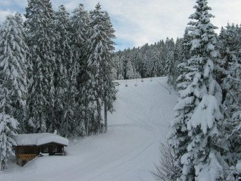 Die blaue Abfahrt Meriz.