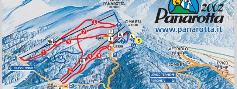 Pistenplan Panarotta 2002