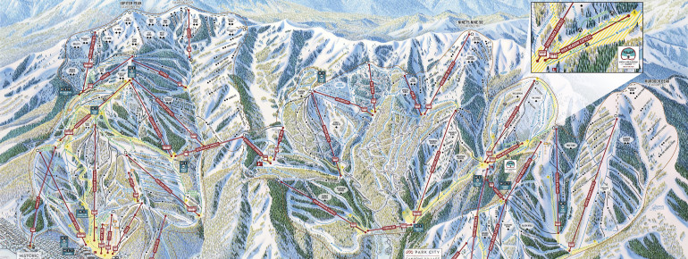 Pistenplan Park City