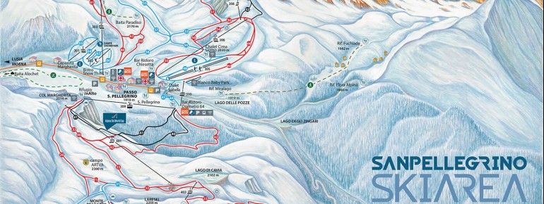 Pistenplan San Pellegrino