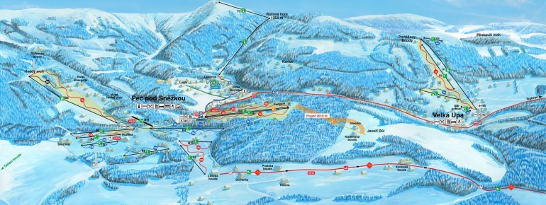 Pistenplan Pec pod Sněžkou