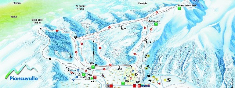 Pistenplan Piancavallo
