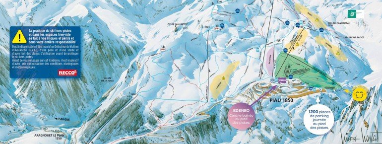 Pistenplan Piau Engaly