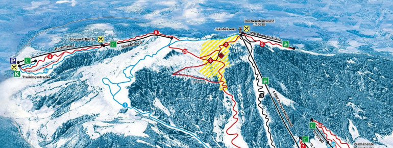 Pistenplan Pillersee Buchensteinwand