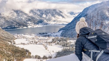 Ausblick von der Feilalm auf Pertisau und den Achensee