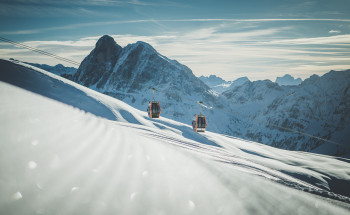 Skifahren mit wunderbarem Panorama