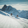 Skifahren mit wunderbarem Panorama
