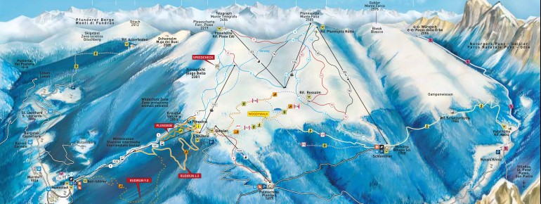 Pistenplan Plose Brixen