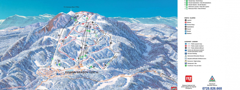 Pistenplan Poiana Brasov