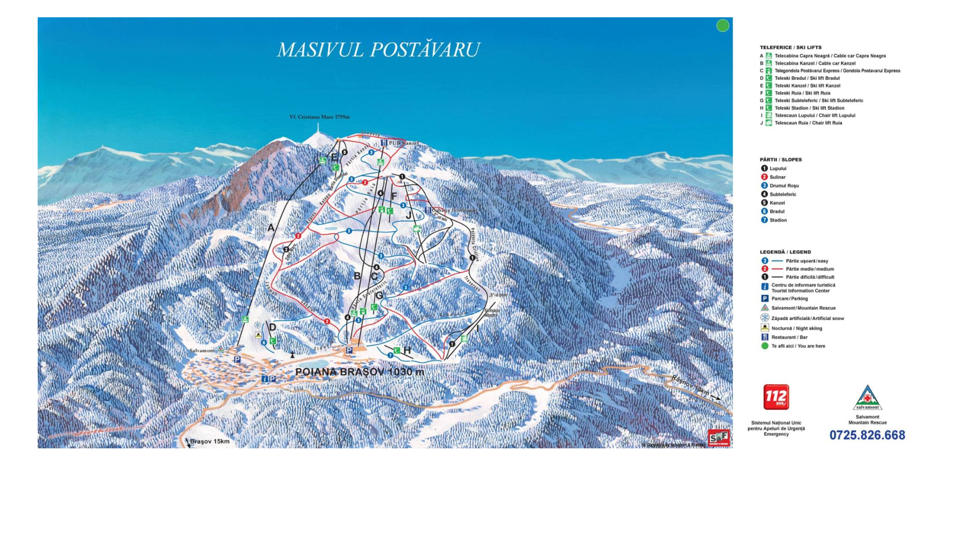 Pistenplan Poiana