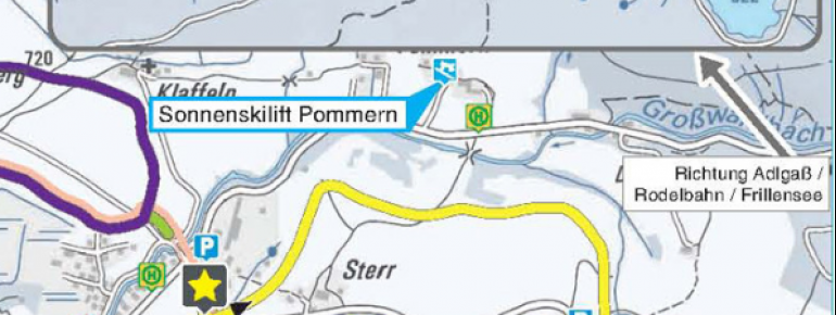 Pistenplan Pommernlift Inzell