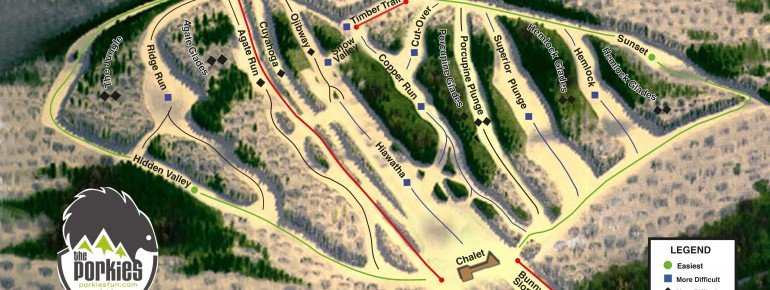 Pistenplan Porcupine Mountain