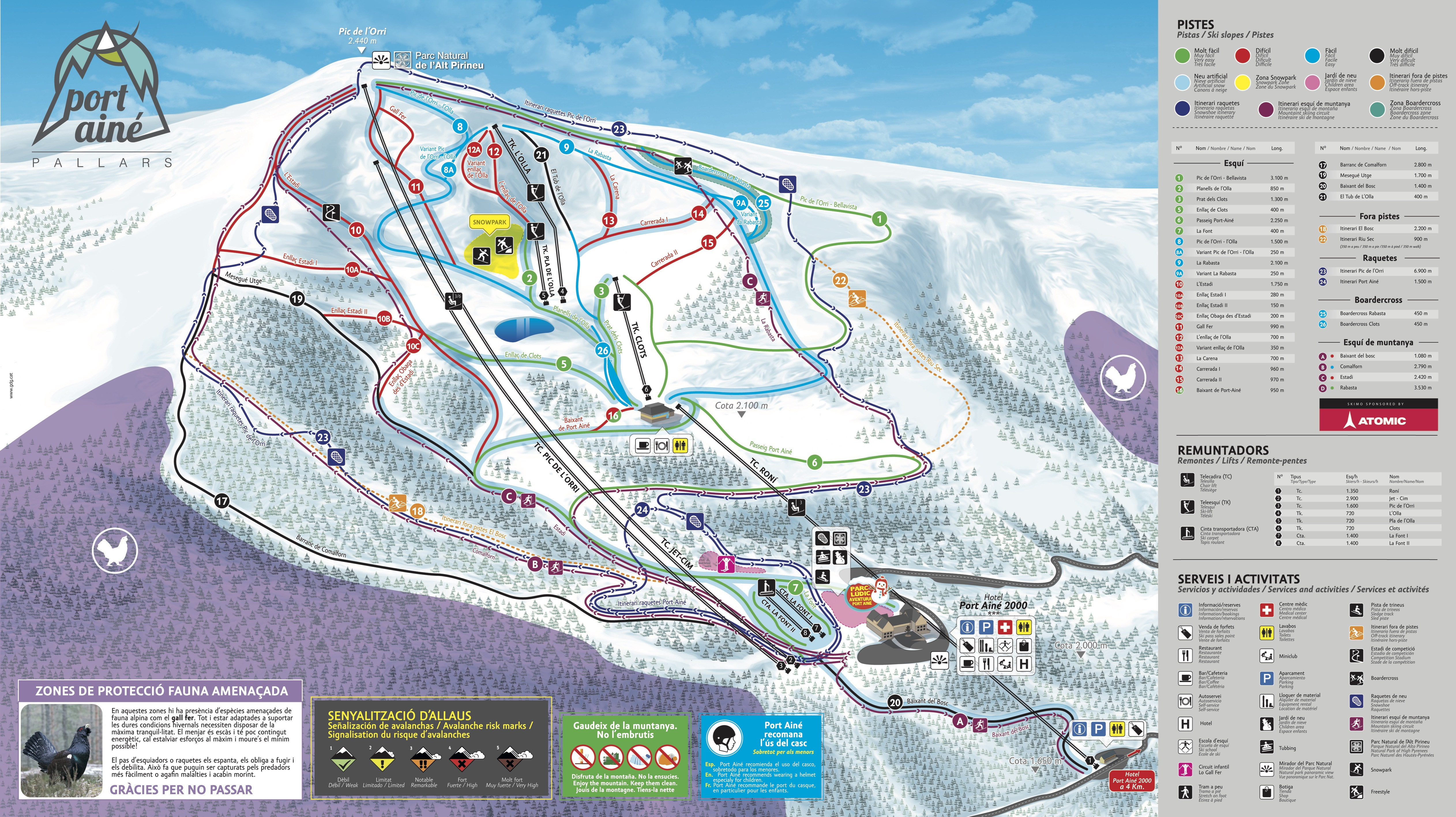 Pistenplan Port Aine