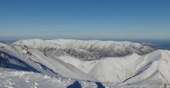 Toller Ausblick vom Skigebiet Porters!