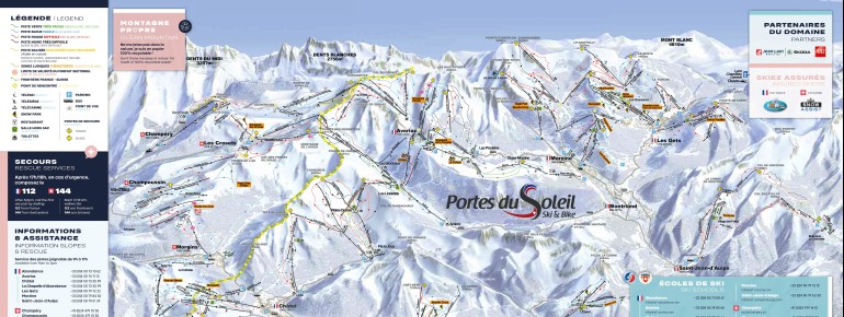 Pistenplan Portes du Soleil