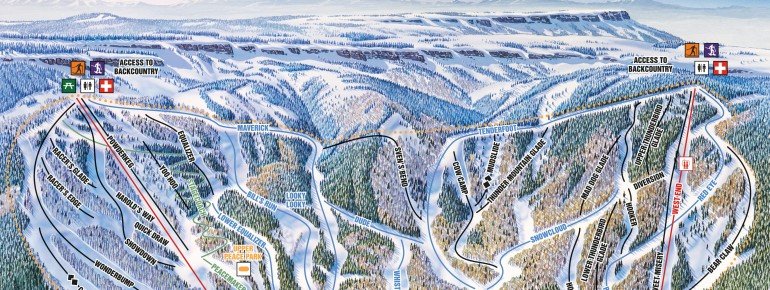 Pistenplan Powderhorn Resort