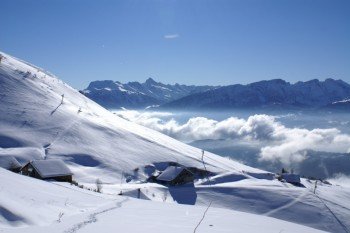 Das Skigebiet Praz de Lys Sommand in den Savoyer Alpen © Office de Tourisme de Praz de Lys Sommand/Fabrice Patry