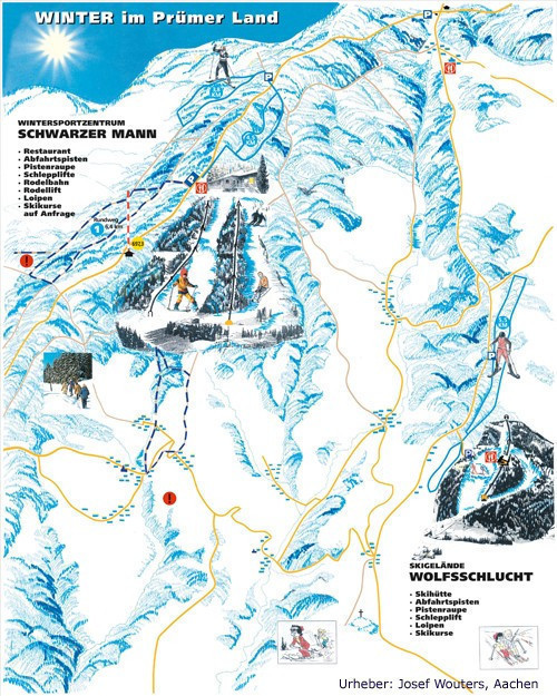 Pistenplan - Prüm Wolfsschlucht