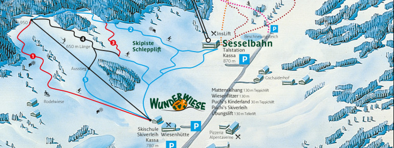 Pistenplan Wunderwiese - Puchberg am Schneeberg