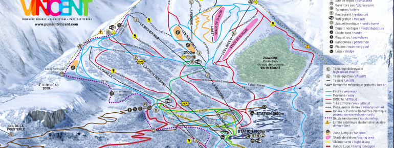 Pistenplan Puy St Vincent