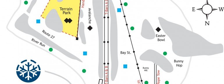 Pistenplan Rabbit Hill Ski and Snowboard Center