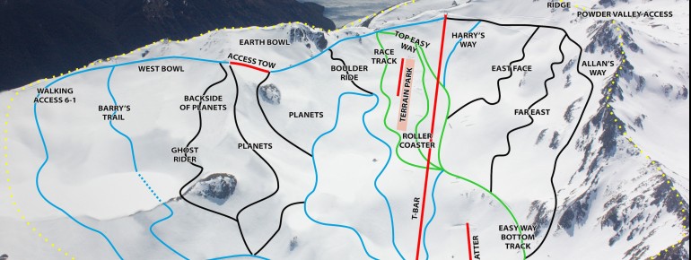 Pistenplan Rainbow Ski Area