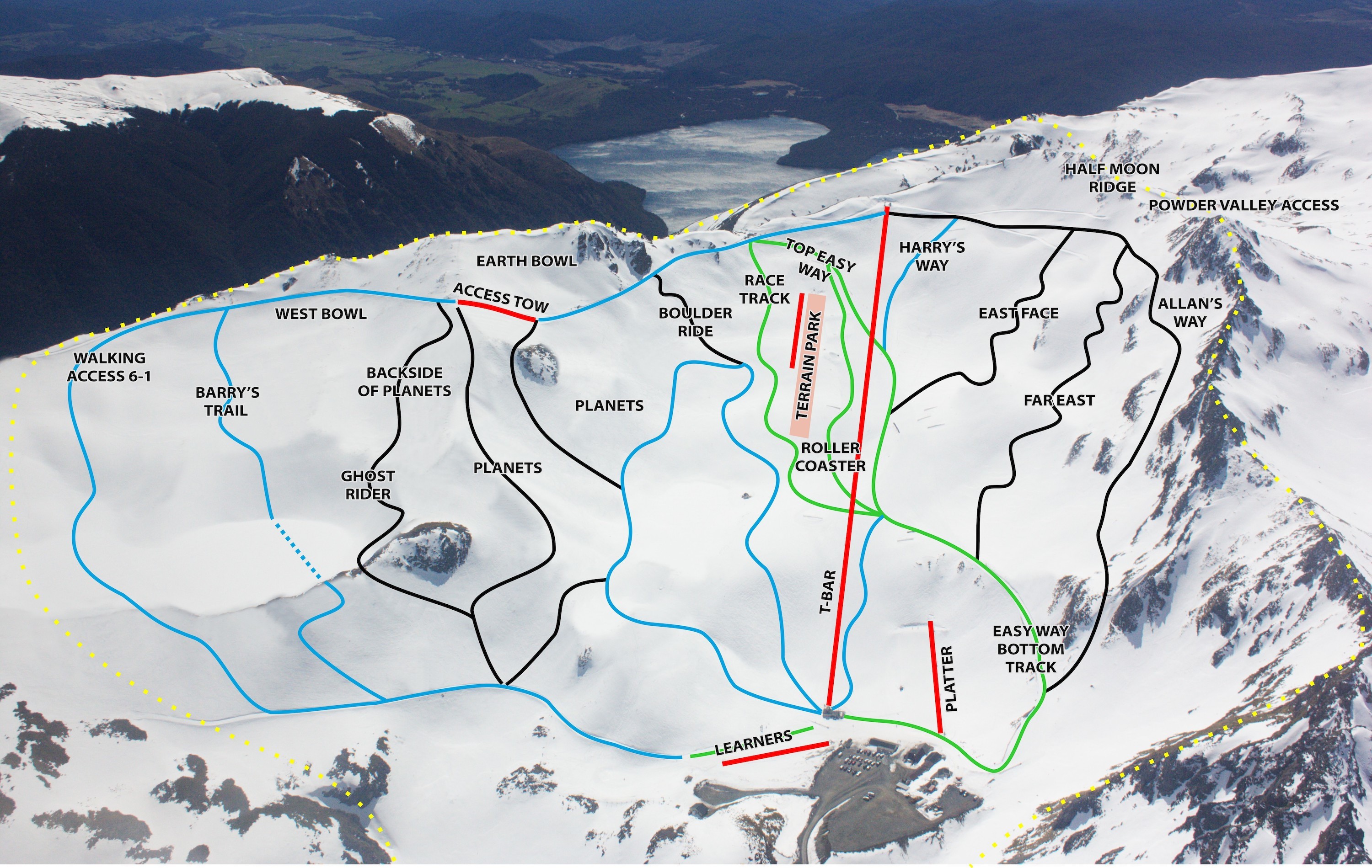 Pistenplan Rainbow Ski Area
