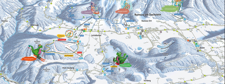 Pistenplan Rittisberg – Ramsau am Dachstein