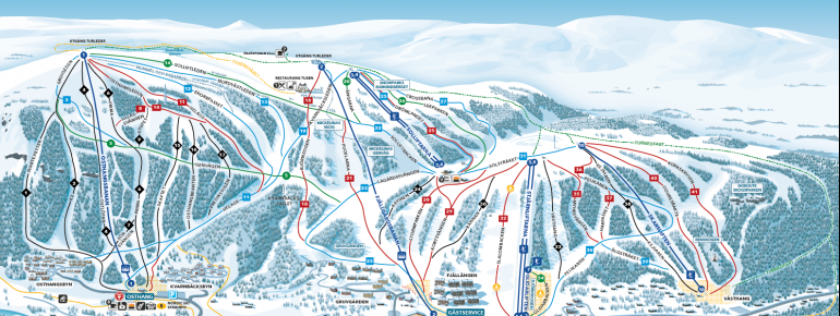 Pistenplan Ramundberget